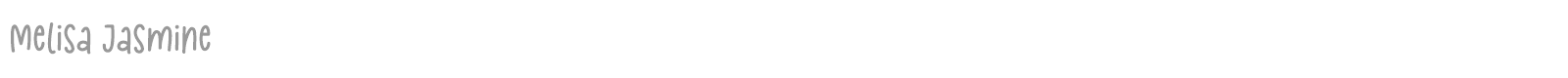 Melisa Jasmine font preview